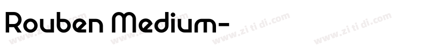 Rouben Medium字体转换